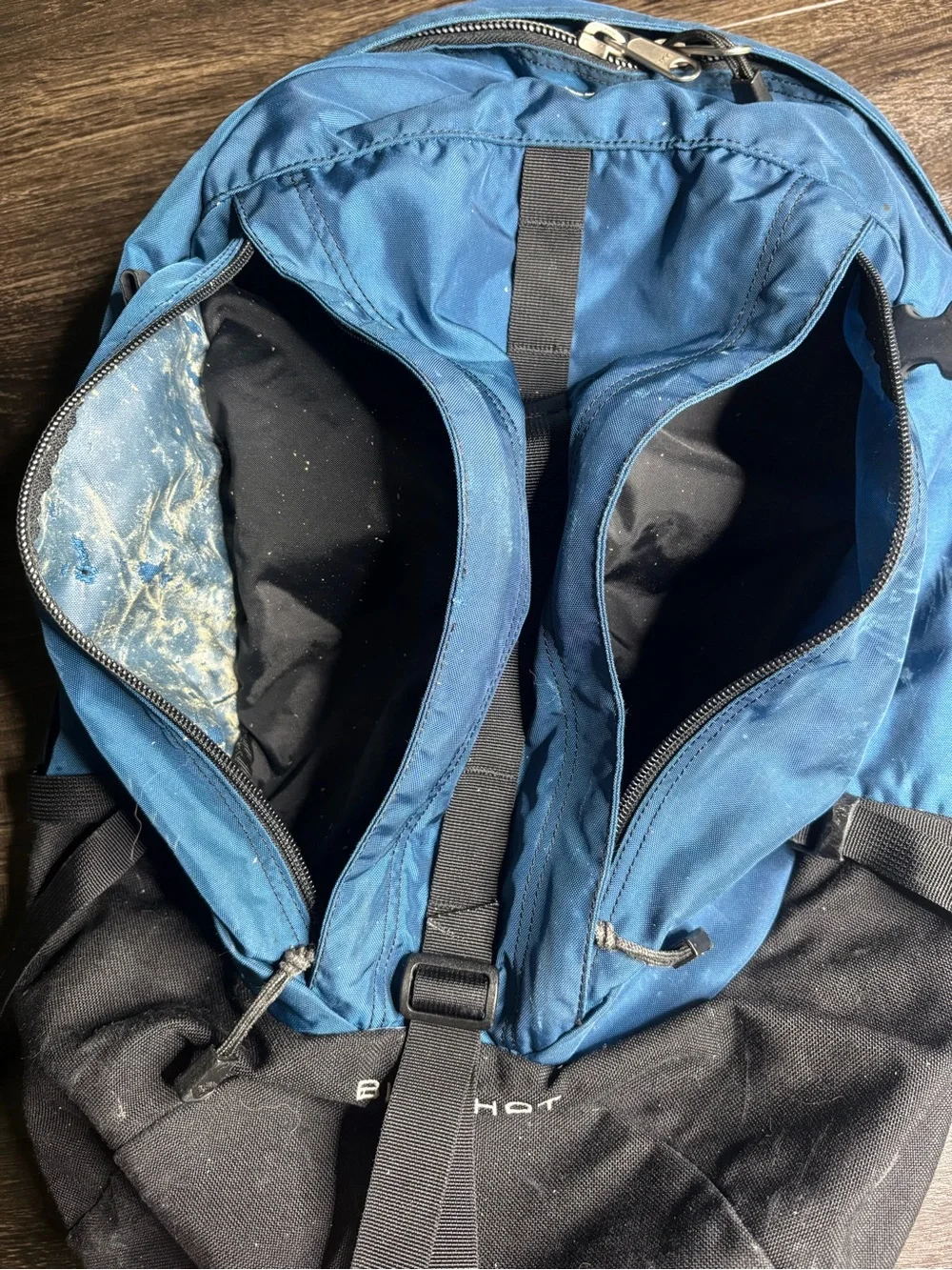 The North Face Big Shot Backpack Navy/Black Discontinued Y2k